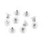 10 Pieces 18K Gold Plated Stainless Steel Solid Color Earring Backs with Silicone Accessories