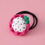 Children's Fruit Yarn Hair Tie - Trendy Crochet Elastic Ponytail Holder for Girls