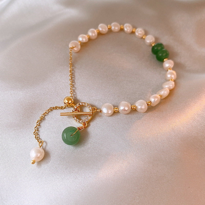 Golden Freshwater Pearl Bee Bracelet