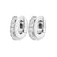 Luxurious Classic Pentagram Circle 18k Gold Plated Zircon Hoop Earrings