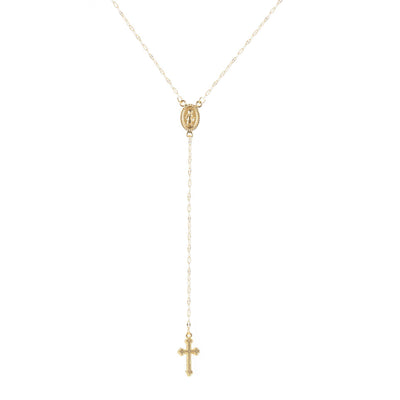 Simple Cross Alloy Plated Women's Pendant Necklace