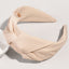 Retro Knotted Fabric Wide Headband - Fashion Solid Color Hair Accessory