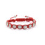 Unisex Multicolor Alloy Woven Knot Bead Adjustable Bracelet