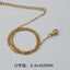 Simple Style Solid Color Stainless Steel Chain Necklace 1 Piece
