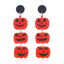 1 Pair Halloween Bat & Pumpkin Acrylic Drop Earrings