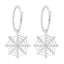 Hip-Hop Spider Web Rhinestone Drop Earrings for Halloween Party