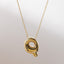 18K Gold Plated Stainless Steel Alphabet Pendant Necklace