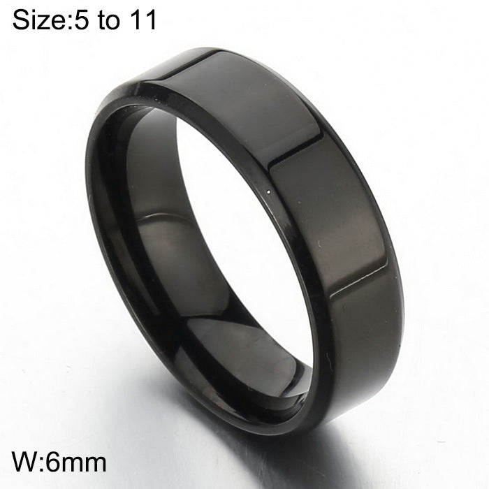 18K Gold Plated Stainless Steel Minimalist Couple Rings