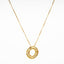 Elegant Gold Plated Zircon Letter Pendant Necklace - Minimalist Design