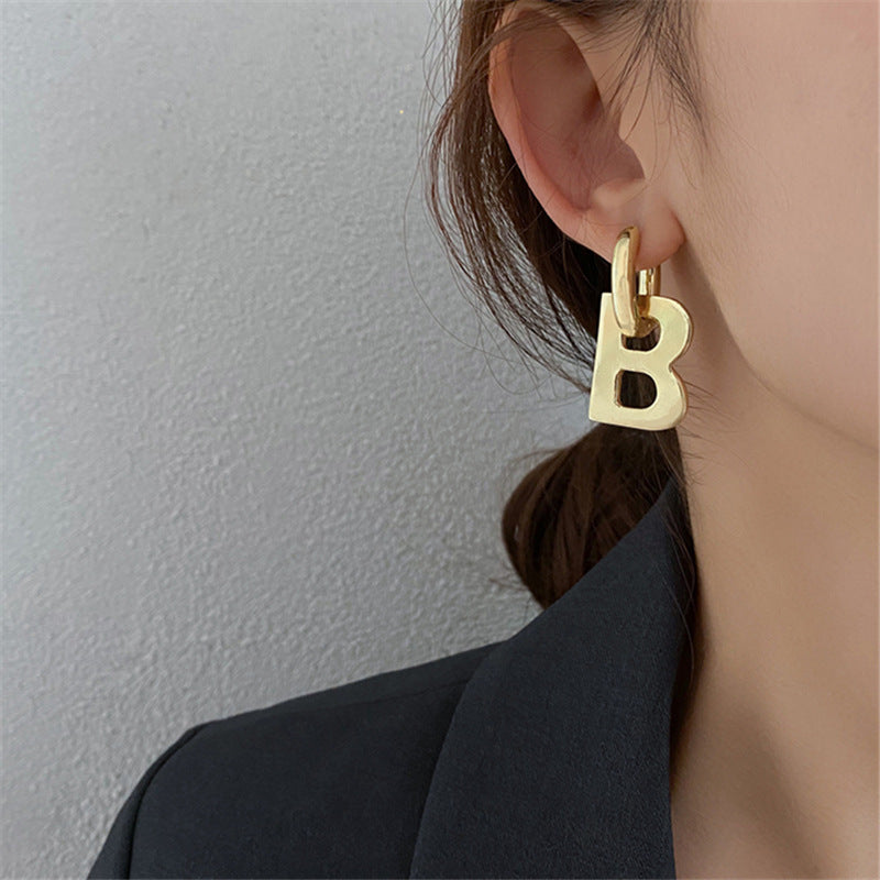 1 Pair Modern Style Flame Plating Copper Earrings