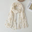 Women's Elegant Lace Embroidered Silk Scarf Shawl