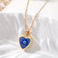 Casual Heart Shape Alloy Copper Pendant Necklace with Evil Eye Photo Locket