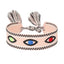 Simple Style Evil Eye Embroidery Tassel Women's Drawstring Bracelet