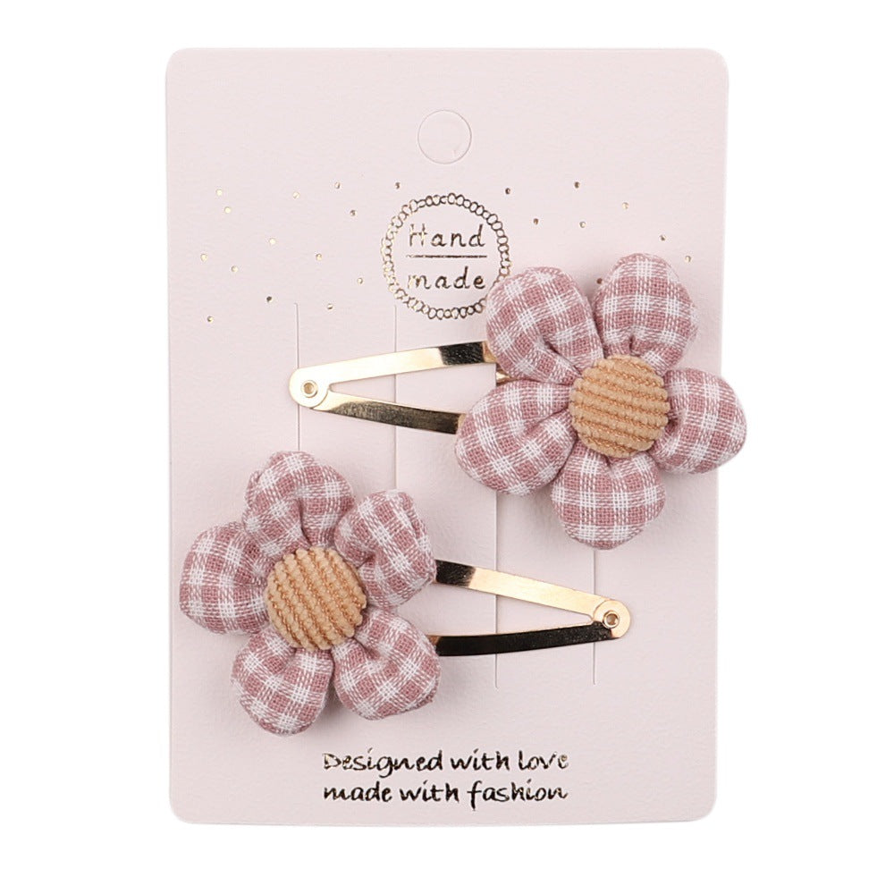 European American Kids Cartoon Flower Hairpin Hair Accessories