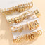 1 Set Minimalist Alloy Gem Drop Earrings & 24 Pairs Twisted Metal Hoop Earrings Set