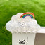 Clouds Rainbow Acrylic Hair Claw Clip - Women's Hair Accessories