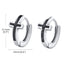 1 Pair Minimalist Cross Titanium Steel Stud Earrings