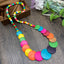 Bohemian Colorful Wooden Long Necklace for Women