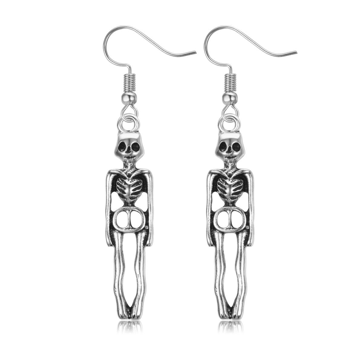 Halloween Skull Pumpkin Spider Web Alloy Earrings Set