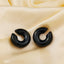 1 Pair Minimalist C Shape 18K Gold Plated Stainless Steel Ear Clips for Women