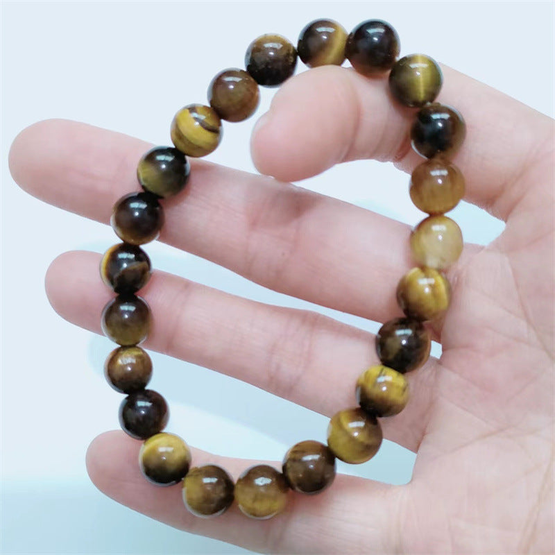 Ethnic Colorful Natural Stone Beaded Bracelet with Agate and Tiger Eye 8mm