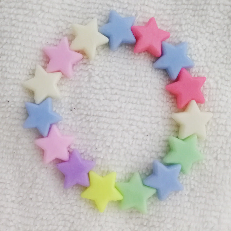 Colorful Star Flower Acrylic Beaded Kids Bracelet Gift