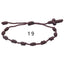 Simple Style Solid Color Silk Thread Braid Unisex Bracelets 1 Piece