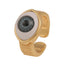 Fashion Copper Plated Gold Evil Eye Women's Minimalist Tail Ring