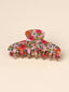 Women's Floral Acrylic Handmade Hair Claw Clip - Autumn Winter Fashion Accessory