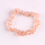 Fashion Irregular Natural Stone Beaded Bracelet with Colorful Crystal Chips