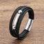 Hip-Hop Punk Geometric PU Leather Layered Men's Bracelet with Stainless Steel Clasp