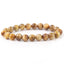 Fashion Retro Natural Tiger Eye Stone Bracelet - Handmade High-Quality Round Bead Jewelry