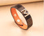 Fashion Letter Plaid Pu Leather Alloy Metal Button Bangle