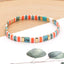 Vintage Geometric Mixed Material Handmade Bohemian Glass Bead Bracelets