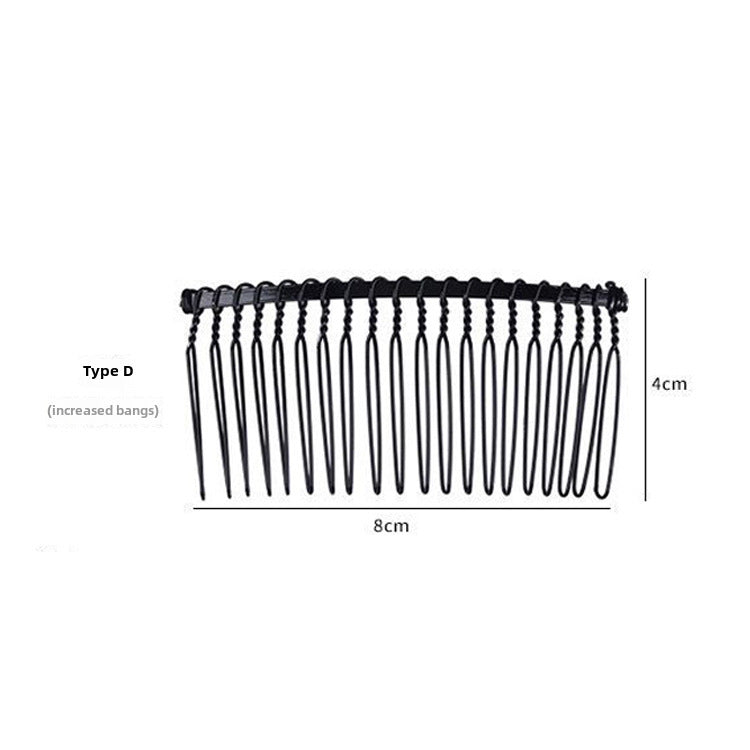 Unisex Retro Alloy Plating Insert Comb and Invisible Hairpin Headband for Bangs Finishing