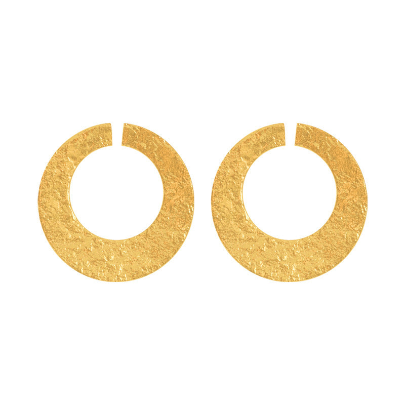 1 Pair Elegant Irregular Plating Alloy Gold Plated Drop Earrings