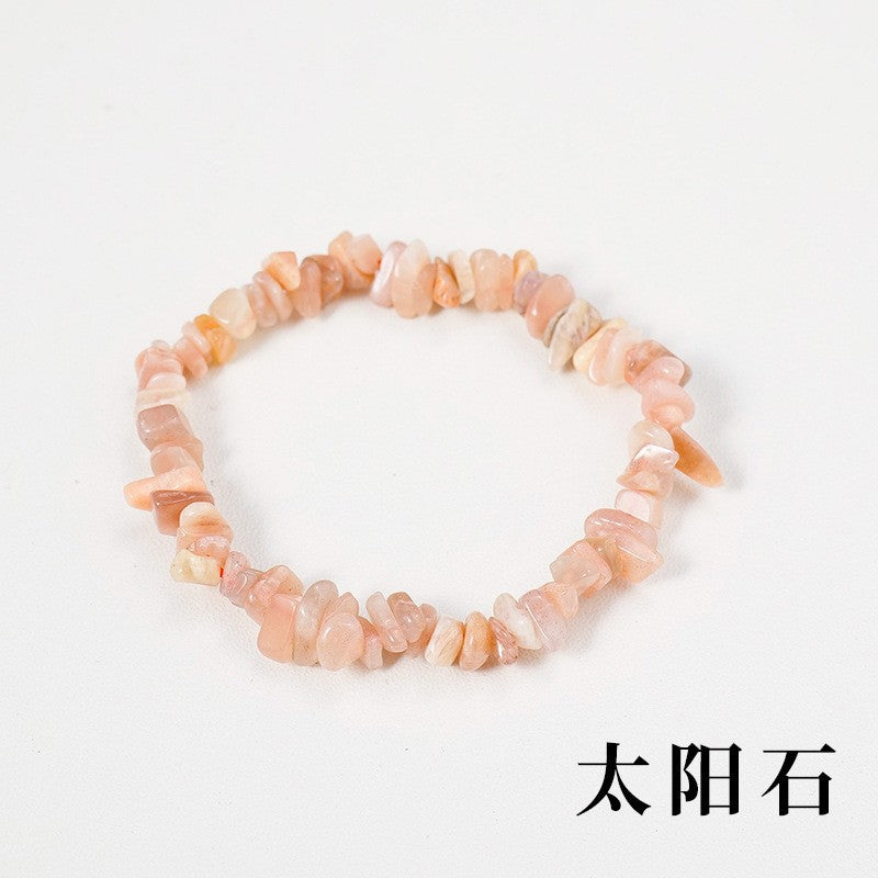 Irregular Crystal Beaded Agate Bracelet for Women