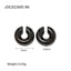 1 Pair Simple Style Streetwear U Shape Plating Stainless Steel Ear Cuffs