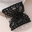 Women's Solid Color Resin Beaded Hair Comb - Versatile Pearl Magic Hair Accessory