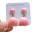 Mermaid Shell Resin Clip-On Earrings for Girls