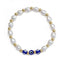 Simple Style Devil's Eye Pearl Beaded Bracelet