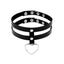 Fashion Geometric PU Leather Gothic Choker Necklace for Women