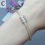 Simple Style Petal Alloy Inlay Zircon Women's Bangle