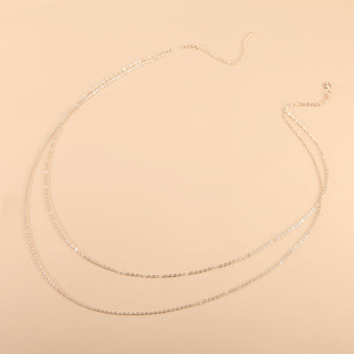 Bikini Double Layered Fashion Alloy Waist Chain for Women