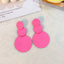 Artistic Geometric Alloy Spray Paint Women's Earrings