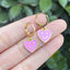 Creative Heart-shaped Smiley Face Ear Clip Earrings