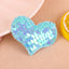 Women's Heart Shape Sequin Hair Clip and Hair Band Set