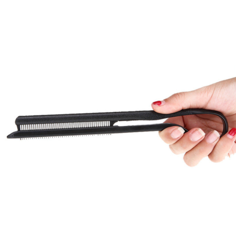 Simple Solid Color V-Clip Hairdressing Comb for Styling