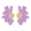 Elegant Vintage Flower Enamel Alloy Stud Earrings for Women