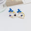 Fashion Cartoon Enamel Butterfly Bow Drop Earrings